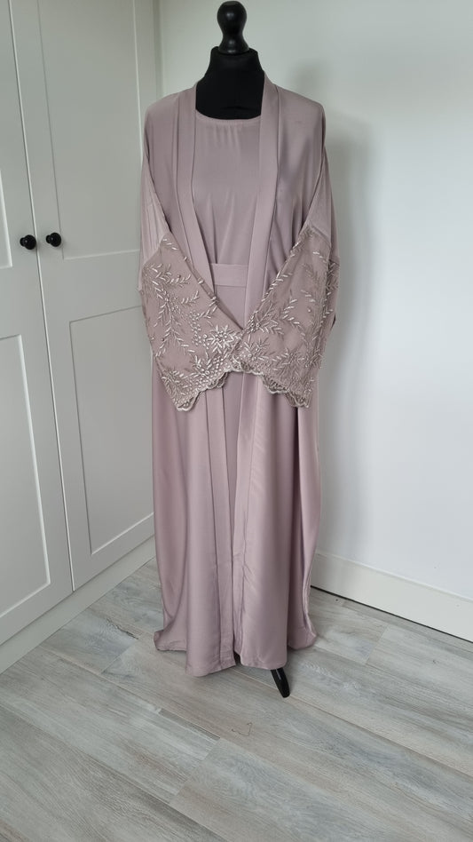 Mauve embellished sleeve