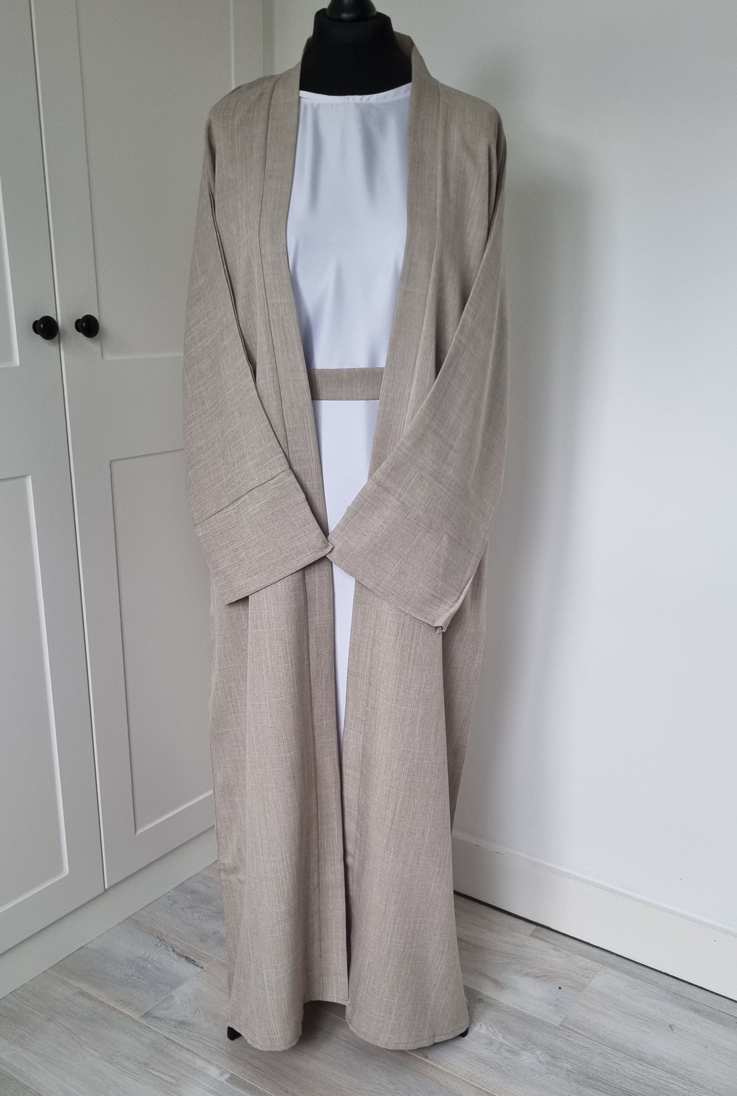 3 Piece Linen Abaya Set